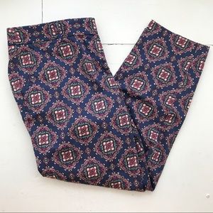 J. Crew Patterned Cropped Pants